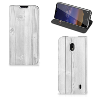 Nokia 2.2 Book Wallet Case White Wood - thumbnail