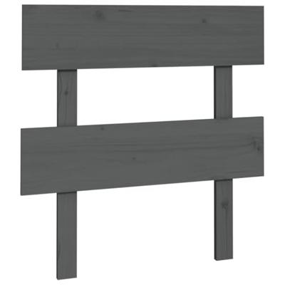 Hoofdbord 93,5x3x81 cm massief grenenhout grijs