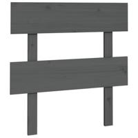 Hoofdbord 93,5x3x81 cm massief grenenhout grijs - thumbnail