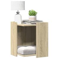 VidaXL Kattenbakkast 42x42x51 cm bewerkt hout sonoma eikenkleurig - thumbnail