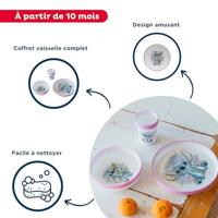 LILO en STITCH 3-delige maaltijdset: antislipbeker + kom + bord - thumbnail