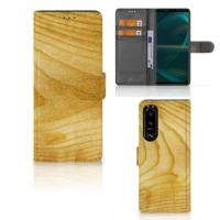 Sony Xperia 5III | Book Style Case | Licht Hout - thumbnail