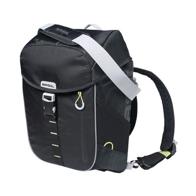 Basil miles daypack - sportieve fietstas - unisex - zwart/lime
