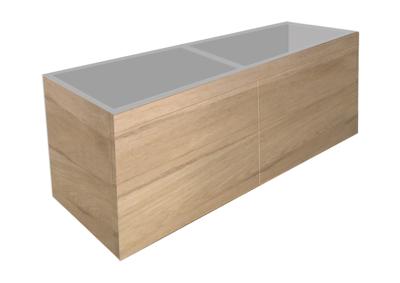 Best Design Onderkast Beauty Greeploos 140 cm Eiken Best Design Onderkast Beauty Greeploos 140 cm Eiken