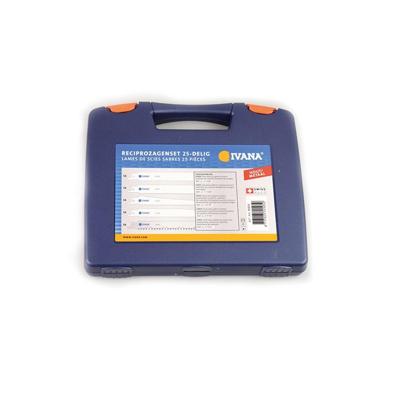 Ivana reciprozaagbladenset - 25-delig - hout/metaal - in koffer Ivana reciprozaagbladenset - 25-delig - hout/metaal - in koffer