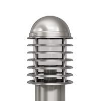 VidaXL Cilindervormige rvs led tuinlamp - thumbnail