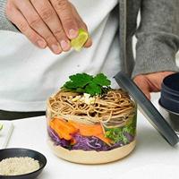 Black+Blum Glazen Lunchkom - Ø140mm - Amandel - thumbnail