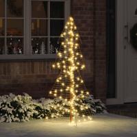 VidaXL Kerstboom met 160 led warmwit 150 cm pet - thumbnail
