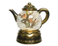 Theepot bo l12b18h18 cm-2L w.wit LED verlichting Lumineo kerstfiguur - Lumineo - thumbnail