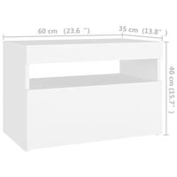 Tv-meubel met LED-verlichting 60x35x40 cm zwart - thumbnail