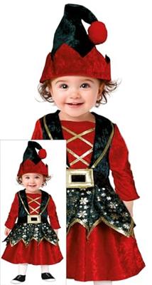 Kerst Elfje Baby Meisje Fluweel