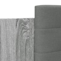 Bedframe met hoofdeinde bewerkt hout grijs sonoma 90x200 cm - thumbnail