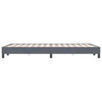 Bedframe zonder matras 120x220 cm fluweel donkergrijs - thumbnail