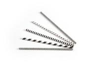 drinkrietje papier zwart/wit assorti ø6mm x 200mm 200 stuks - thumbnail