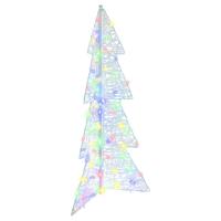Kerstboom met 100 LED Multikleur 120 cm Acryl - thumbnail