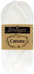 Scheepjes Catona 25g - 106 Snow White - Haakgaren / Breigaren
