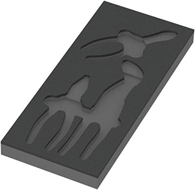 Wera 9780 Schuimrubberen inzetstuk met KNIPEX tangen Set 1, 3-delig tangenset