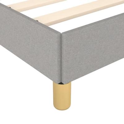 Bedframe zonder matras stof lichtgrijs 140x190 cm