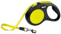 Flexi rollijn new classic neon tape zwart / geel - thumbnail