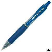 Pen Roller Pilot G-2 XS Intrekbaar Blauw 0,4 mm (12 Stuks) - thumbnail