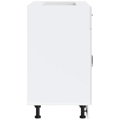 Keuken onderkast Lucca bewerkt hout wit Keuken onderkast Lucca bewerkt hout wit