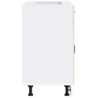 Keuken onderkast Lucca bewerkt hout wit - thumbnail