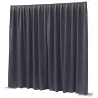 Wentex Pipe and drape Dimout gordijn 330x400cm geplooid donkergrijs - thumbnail