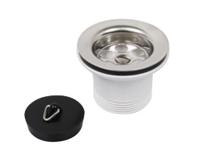 Kirchhoff Kunststof VIEGA aftapkraan, 1 1/2"ET x 70 mm, met ventielplug 45,5 mm - 108519 - thumbnail