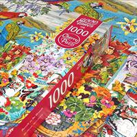Parrots on the Veranda Puzzel 1000 Stukjes - thumbnail