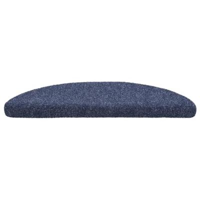 VidaXL Trapmatten zelfklevend 15 stuks 56x17x3 cm blauw halfrond VidaXL Trapmatten zelfklevend 15 stuks 56x17x3 cm blauw halfrond