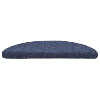 VidaXL Trapmatten zelfklevend 15 stuks 56x17x3 cm blauw halfrond - thumbnail