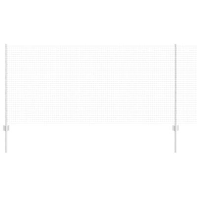 VidaXL Hek met paal zilver 1 x 10 m staal