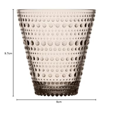 Iittala Kastehelmi Waterglas 0,30 l linnen, per 2 Iittala Kastehelmi Waterglas 0,30 l linnen, per 2