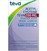 Teva Acetylcysteine 200mg poeder 30 Sachets - thumbnail