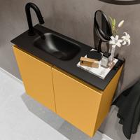 MONDIAZ TURE 60cm toiletmeubel ocher. EDEN wastafel urban links 1 kraangat - thumbnail