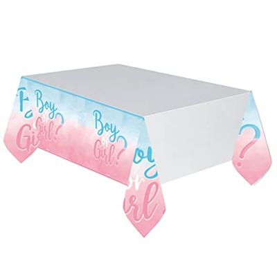 Tafelkleed Gender Reveal &apos;Boy or Girl&apos; (120x180cm)
