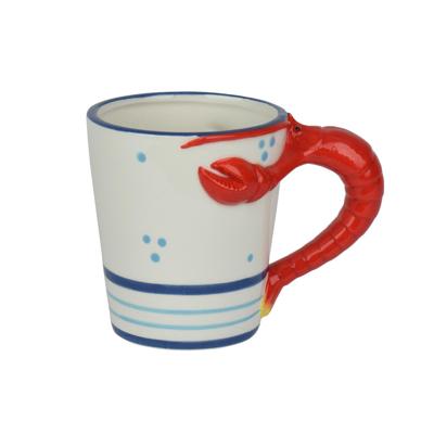 Mok Kreeft dolomiet 13,5x9x10cm