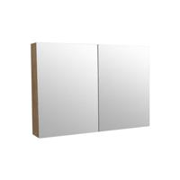 Spiegelkast Wood 80 cm Massief Geolied Eiken Aqua Royal - thumbnail