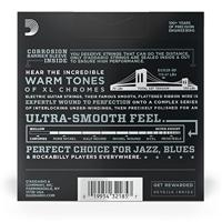 D&apos;Addario ECG23-3D 10-48 Extra Light Flatwound Chromes snaren voor elektrische gitaar (3 sets) - thumbnail