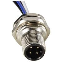 TRU COMPONENTS TC-12833072 Sensor/actuator inbouwstekker M12 Aantal polen (sensoren): 4 Stekker, inbouw 0.5 m 1 stuk(s) - thumbnail