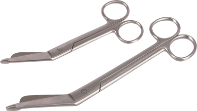 Verbandschaar RVS 145 mm (zonder kartelrand)