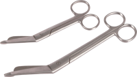 Verbandschaar RVS 145 mm (zonder kartelrand) - thumbnail
