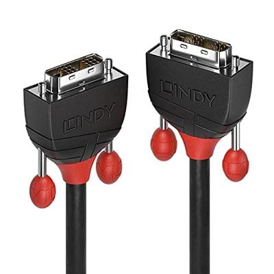 LINDY DVI aansluitkabel 3,00 m 36257 zwart [1x DVI stekker 18+1pol. - 1x DVI stekker 18+1pol.]