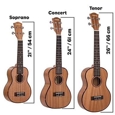 Cascha HH 2036 Premium Mahogany concert ukelele set (4-talig)
