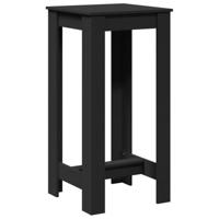 Bartafel 51x50x103,5 cm bewerkt hout zwart - thumbnail