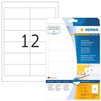 Herma 4228 Correctie-etiketten 97 x 42.3 mm Papier, mat Wit 300 stuk(s) Permanent hechtend Laser (zwart/wit), Kopiëren (zwart/wit), Laser (kleur), Kopiëren - thumbnail