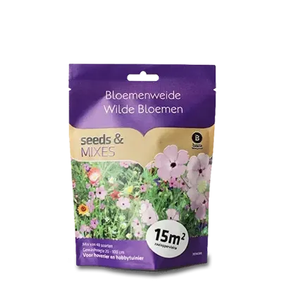 Seeds & Mixes Bloemenweide Wilde Bloemen 15m2
