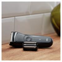 Braun cassette zwart series 3 Scheerhoofden Zilver - thumbnail