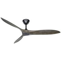 CasaFan ECO AIRSCREW 152 MS-GW Plafondventilator 28 W (Ø x h) 1520 mm x 275 mm Zwart (mat) Met afstandsbediening, Met wintermodus - thumbnail