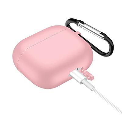 Lunso - Softcase cover hoes - AirPods 3 - Lichtroze Lunso - Softcase cover hoes - AirPods 3 - Lichtroze